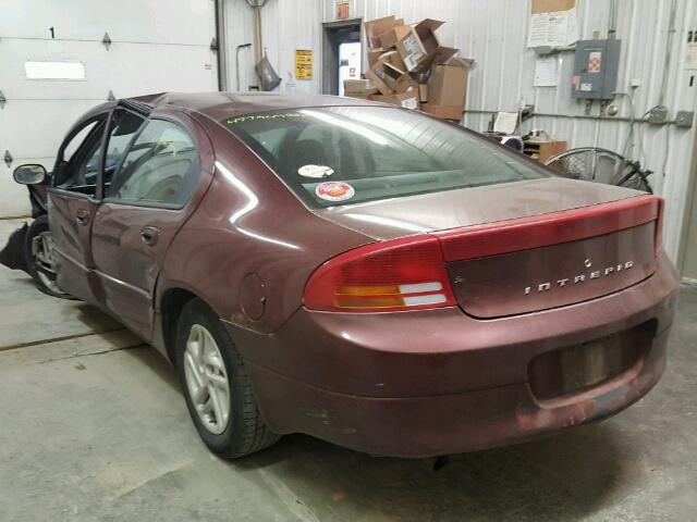 2B3HD46RXYH177135 - 2000 DODGE INTREPID BURGUNDY photo 3