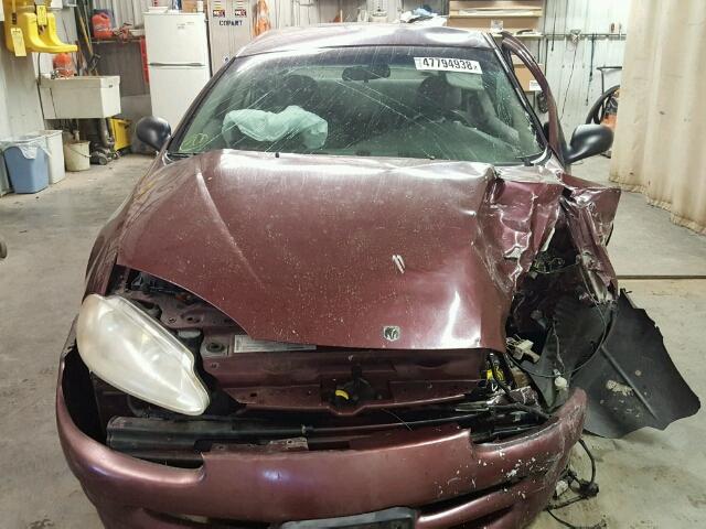 2B3HD46RXYH177135 - 2000 DODGE INTREPID BURGUNDY photo 9