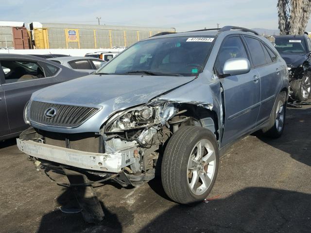 JTJGK31U070007503 - 2007 LEXUS RX 350 BLUE photo 2