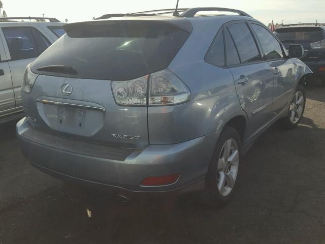 JTJGK31U070007503 - 2007 LEXUS RX 350 BLUE photo 4