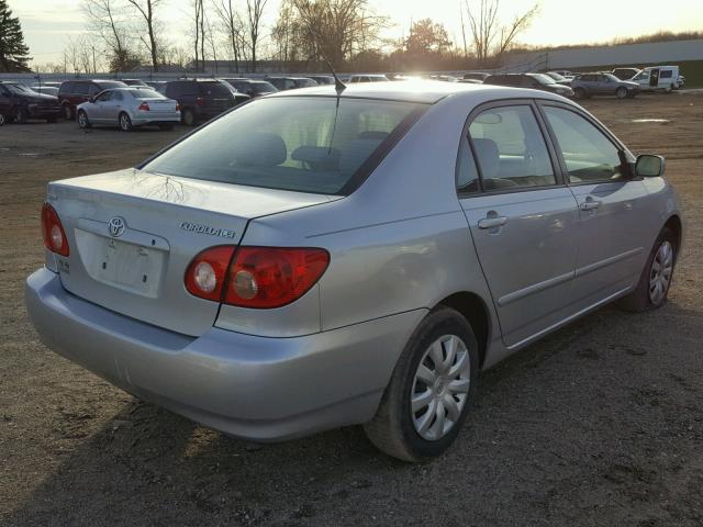 2T1BR30EX6C658418 - 2006 TOYOTA COROLLA CE SILVER photo 4