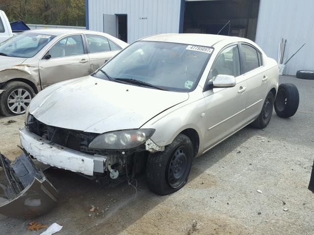 JM1BK12F761483824 - 2006 MAZDA 3 I TAN photo 2