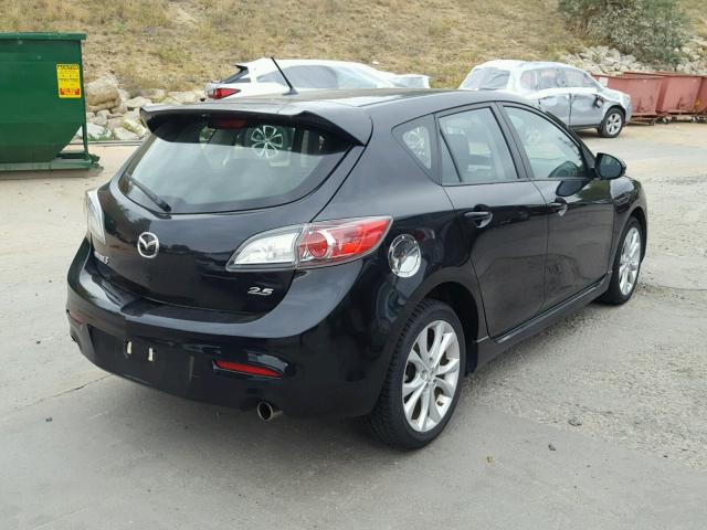 JM1BL1H56A1271159 - 2010 MAZDA 3 S BLACK photo 4