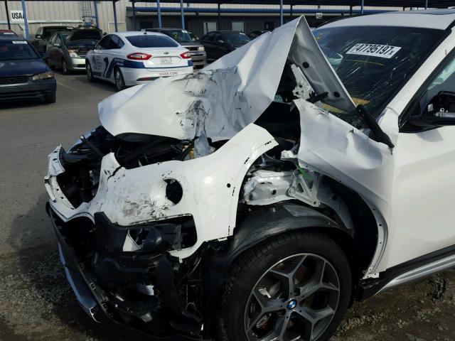 WBXHU7C32H5H37761 - 2017 BMW X1 SDRIVE2 WHITE photo 9