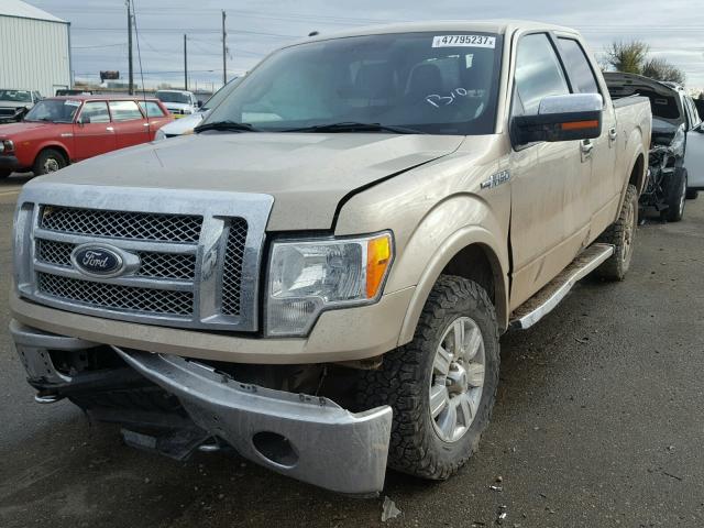 1FTFW1EF2CFB15681 - 2012 FORD F150 SUPER GOLD photo 2