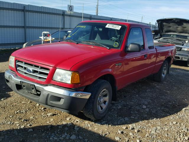 1FTYR44VX2PB29668 - 2002 FORD RANGER SUP RED photo 2