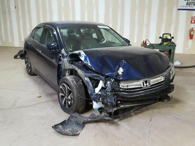 1HGCR2F89GA226202 - 2016 HONDA ACCORD EXL BLUE photo 1