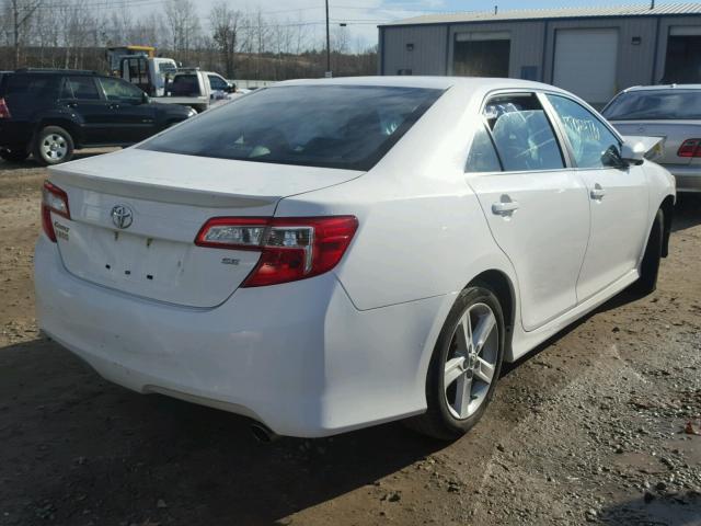 4T1BF1FK1DU639990 - 2013 TOYOTA CAMRY L WHITE photo 4