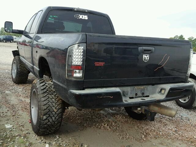 1D7KS28C76J173102 - 2006 DODGE RAM 2500 S შავი ფოტო 3