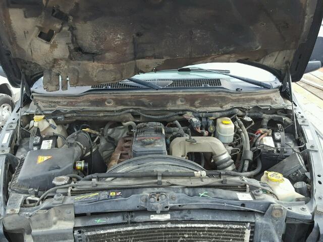 1D7KS28C76J173102 - 2006 DODGE RAM 2500 S შავი ფოტო 7