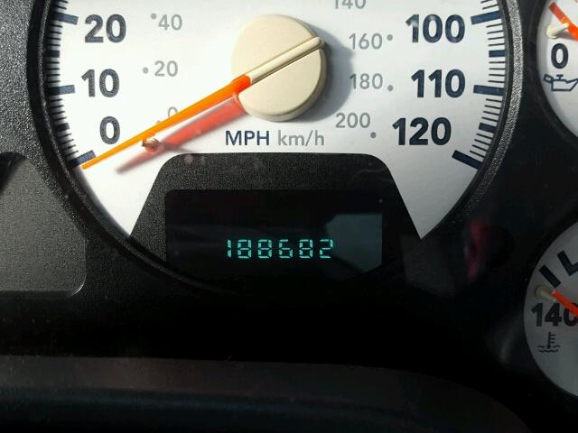 1D7KS28C76J173102 - 2006 DODGE RAM 2500 S შავი ფოტო 8