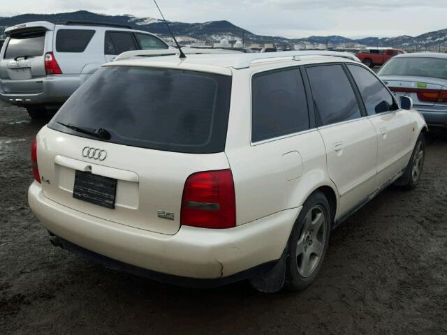 WAUGD28DXWA113363 - 1998 AUDI A4 2.8 AVA WHITE photo 4