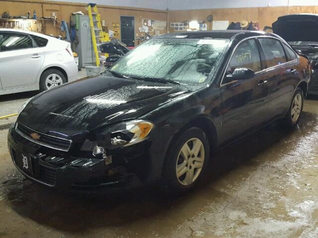 2G1WB58K069360562 - 2006 CHEVROLET IMPALA LS BLACK photo 2