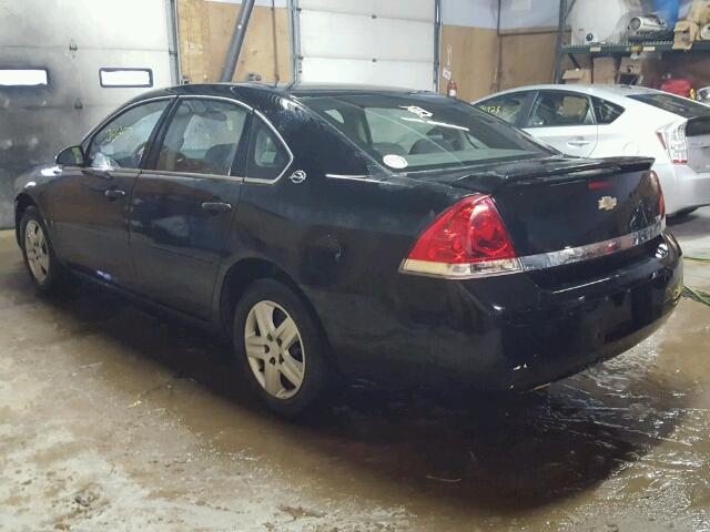 2G1WB58K069360562 - 2006 CHEVROLET IMPALA LS BLACK photo 3