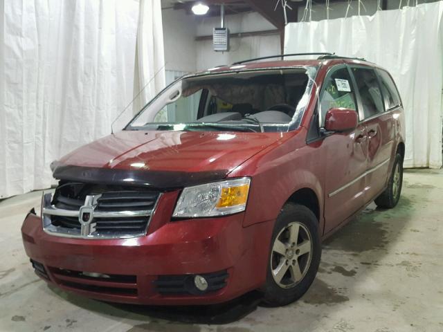 2D4RN5D19AR160428 - 2010 DODGE GRAND CARA RED photo 2