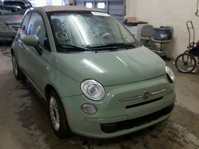 3C3CFFDR8DT742716 - 2013 FIAT 500 POP GREEN photo 1