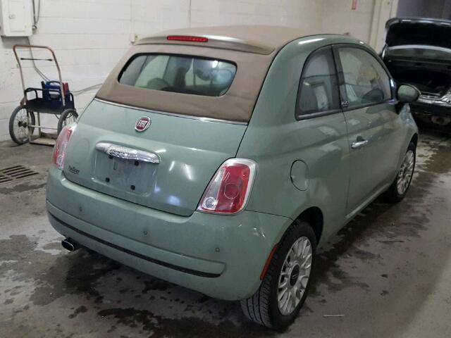 3C3CFFDR8DT742716 - 2013 FIAT 500 POP GREEN photo 4