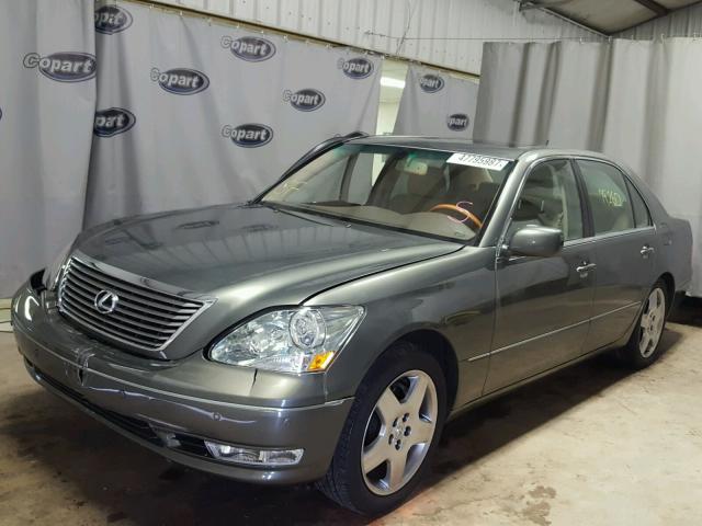 JTHBN36F065030276 - 2006 LEXUS LS 430 GREEN photo 2