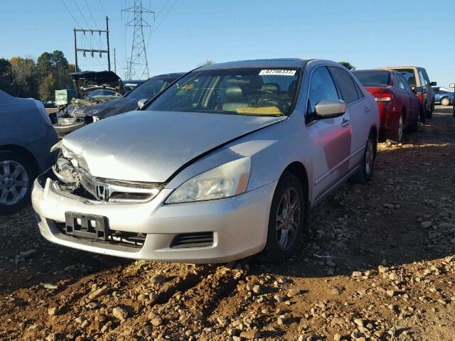 1HGCM56856A147446 - 2006 HONDA ACCORD EX SILVER photo 2