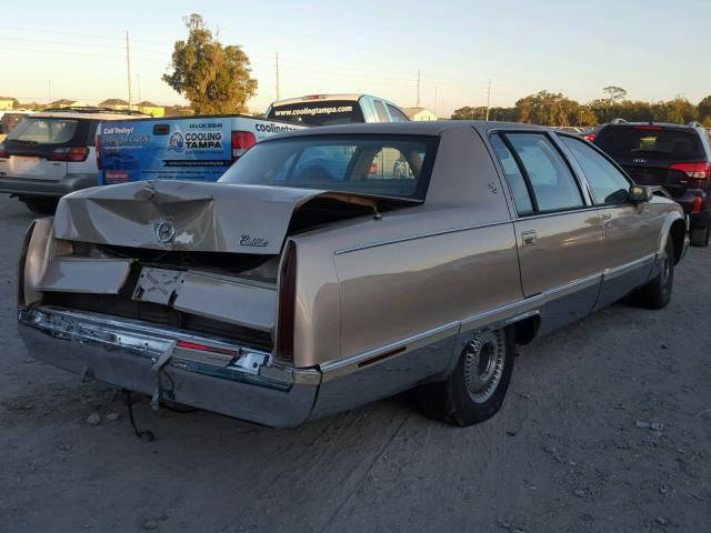 1G6DW5276PR725974 - 1993 CADILLAC FLEETWOOD BEIGE photo 4