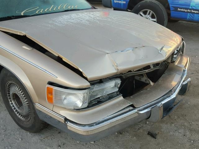 1G6DW5276PR725974 - 1993 CADILLAC FLEETWOOD BEIGE photo 9