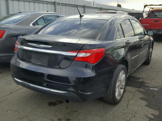 1C3CCBAB3CN317329 - 2012 CHRYSLER 200 LX BLACK photo 4