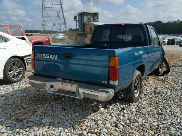 1N6SD16SXSC473897 - 1995 NISSAN TRUCK KING TURQUOISE photo 4