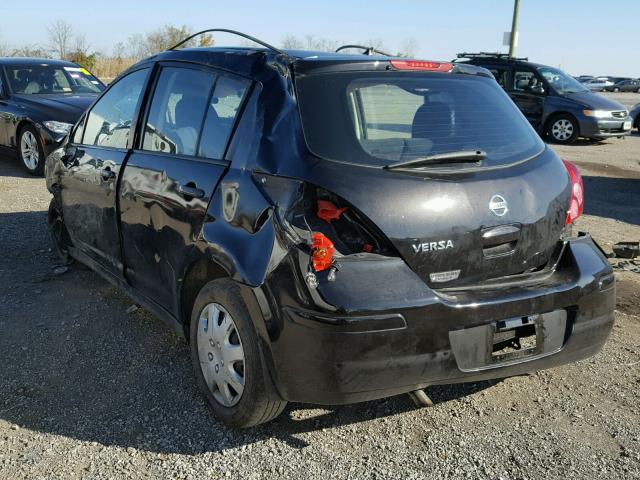 3N1BC1CP0BL414189 - 2011 NISSAN VERSA S BLACK photo 3