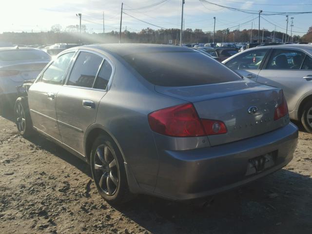 JNKCV51F26M618175 - 2006 INFINITI G35 GRAY photo 3