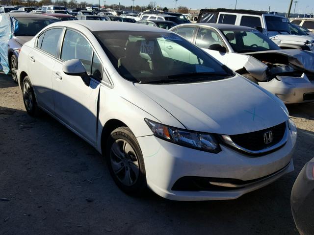 19XFB2F56DE058047 - 2013 HONDA CIVIC LX WHITE photo 1