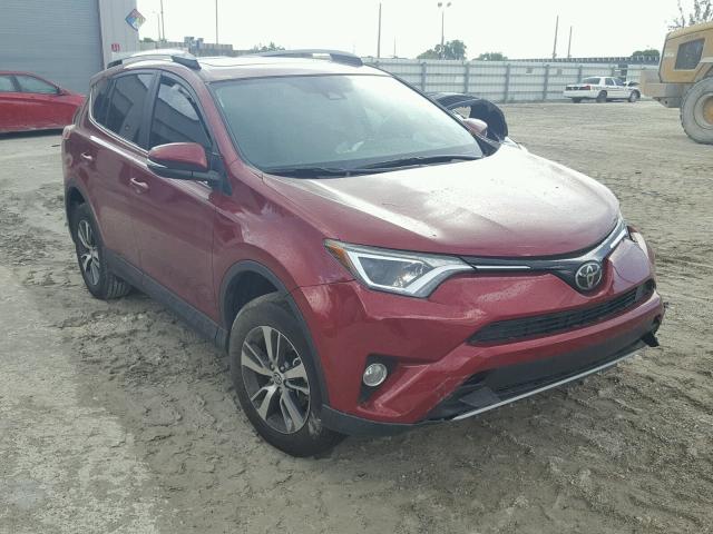 2T3WFREV0JW436698 - 2018 TOYOTA RAV4 ADVEN RED photo 1