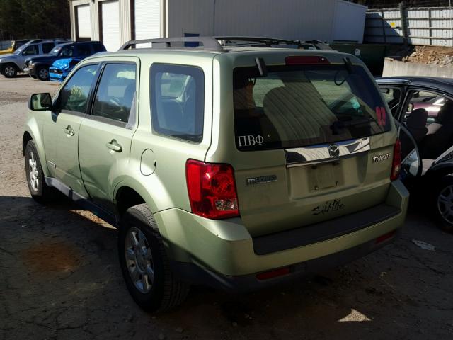 4F2CZ02Z08KM16922 - 2008 MAZDA TRIBUTE I GREEN photo 3