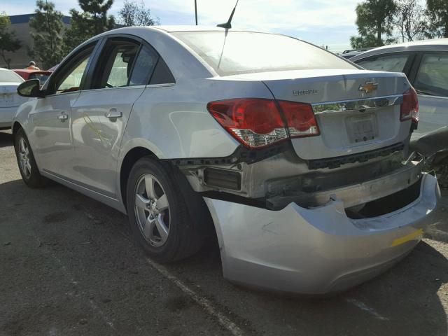 1G1PC5SB5E7451871 - 2014 CHEVROLET CRUZE LT SILVER photo 3