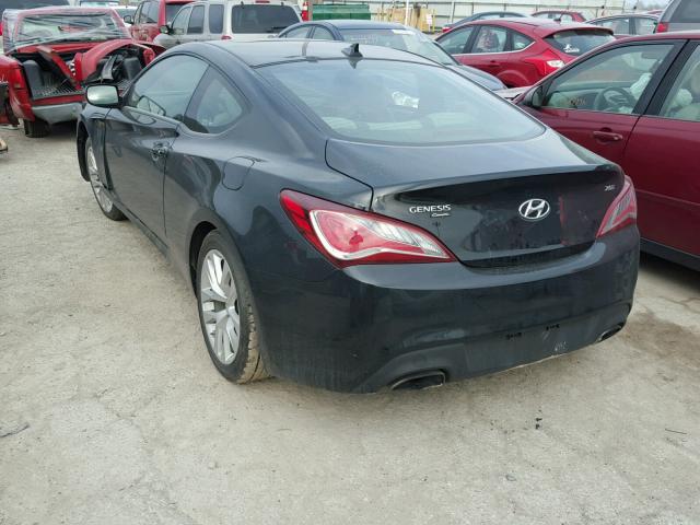 KMHHT6KD3DU099310 - 2013 HYUNDAI GENESIS CO BLACK photo 3