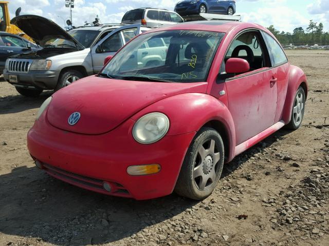 3VWCC21C6YM486344 - 2000 VOLKSWAGEN NEW BEETLE Qırmızı foto 2