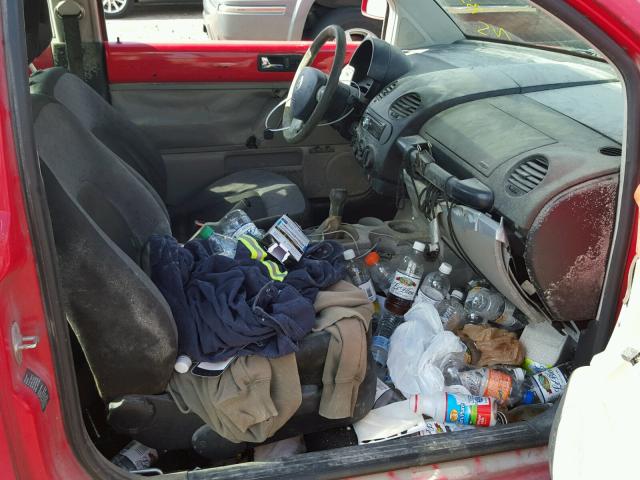 3VWCC21C6YM486344 - 2000 VOLKSWAGEN NEW BEETLE Qırmızı foto 5