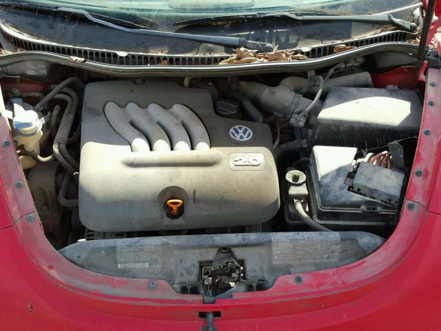 3VWCC21C6YM486344 - 2000 VOLKSWAGEN NEW BEETLE Qırmızı foto 7