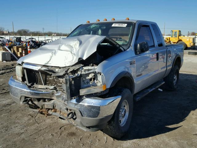 1FTNX21P04EC09398 - 2004 FORD F250 SUPER SILVER photo 2