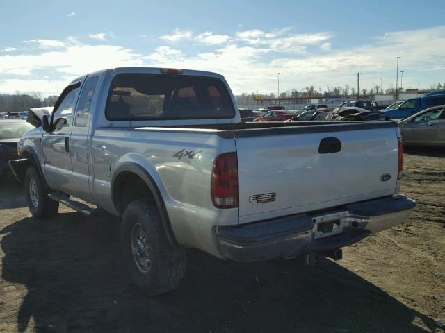 1FTNX21P04EC09398 - 2004 FORD F250 SUPER SILVER photo 3