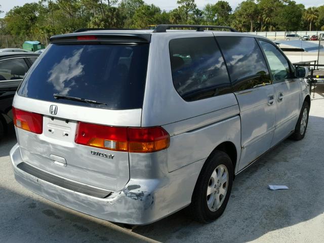 5FNRL18664B075208 - 2004 HONDA ODYSSEY EX GRAY photo 4