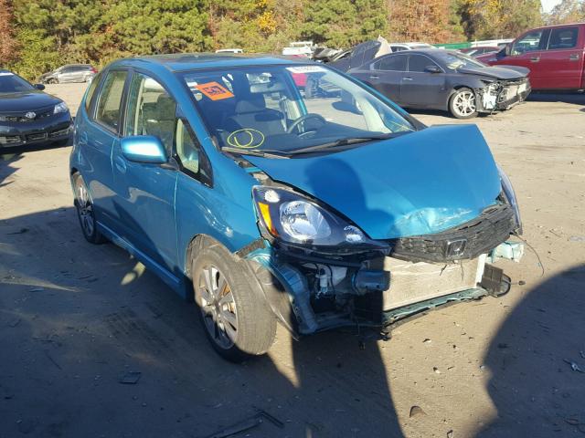 JHMGE8H64DC041516 - 2013 HONDA FIT SPORT BLUE photo 1