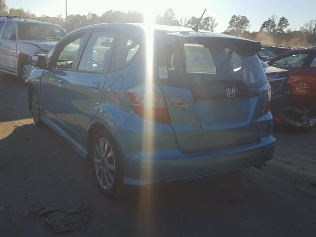 JHMGE8H64DC041516 - 2013 HONDA FIT SPORT BLUE photo 3