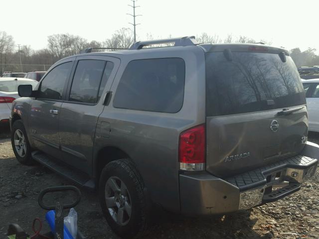 5N1AA08B96N716233 - 2006 NISSAN ARMADA SE SILVER photo 3