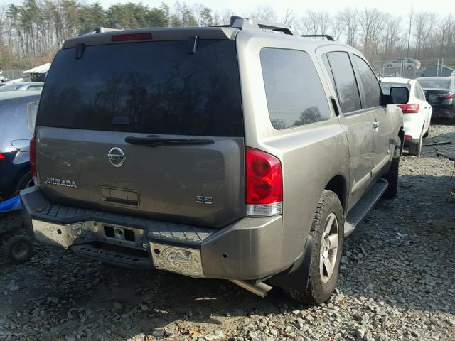 5N1AA08B96N716233 - 2006 NISSAN ARMADA SE SILVER photo 4