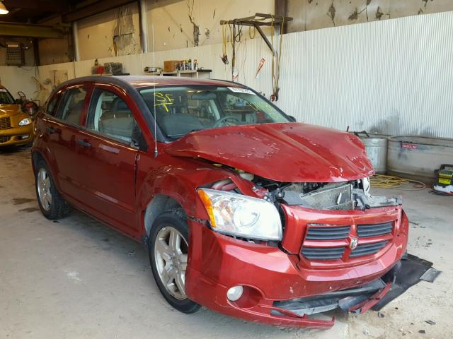 1B3HB48C57D170488 - 2007 DODGE CALIBER SX RED photo 1