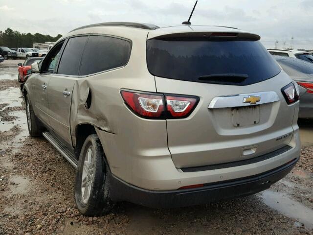 1GNKRGKD7EJ224835 - 2014 CHEVROLET TRAVERSE L GOLD photo 3