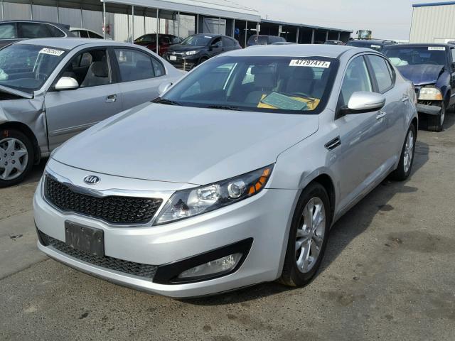 5XXGM4A70DG098814 - 2013 KIA OPTIMA LX SILVER photo 2