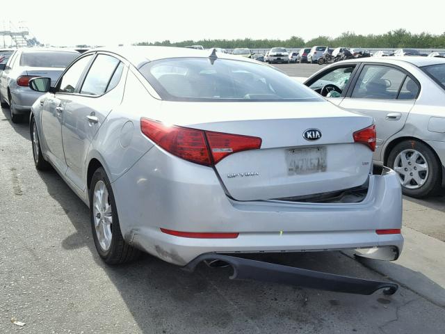 5XXGM4A70DG098814 - 2013 KIA OPTIMA LX SILVER photo 3