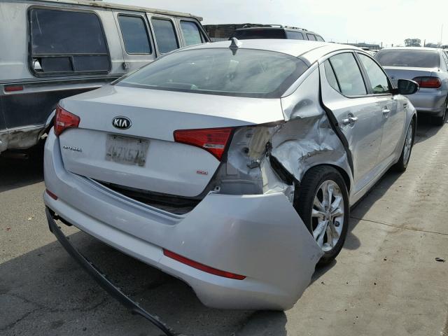 5XXGM4A70DG098814 - 2013 KIA OPTIMA LX SILVER photo 4