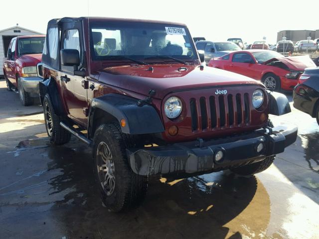 1J4AA2D11AL154775 - 2010 JEEP WRANGLER S MAROON photo 1